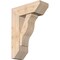 Ekena Millwork Funston Slat Smooth Bracket w/ Offset Brace, Douglas Fir, 7 1/2"W x 20"D x 28"H BKT0806X20X28FST06SDF - alternate 1